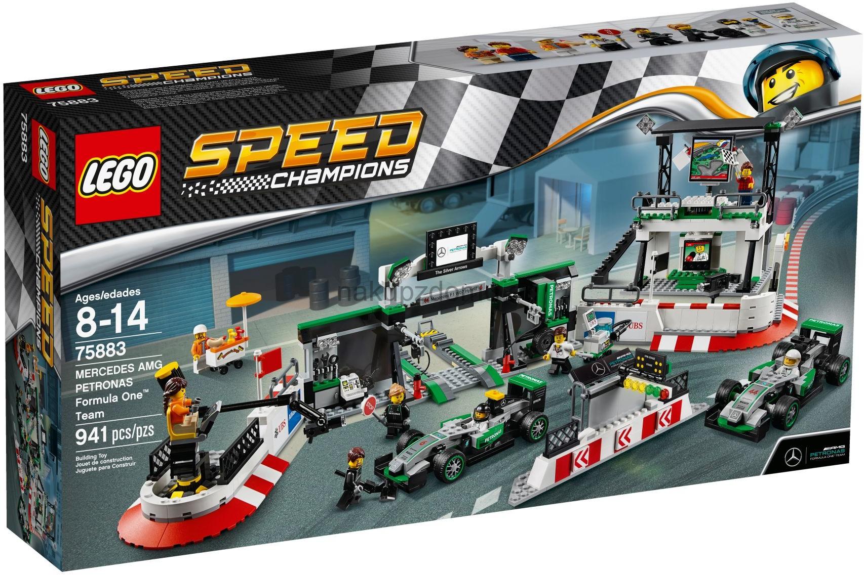 LEGO Speed Champions 75883 MERCEDES AMG PETRONAS Formula One Team