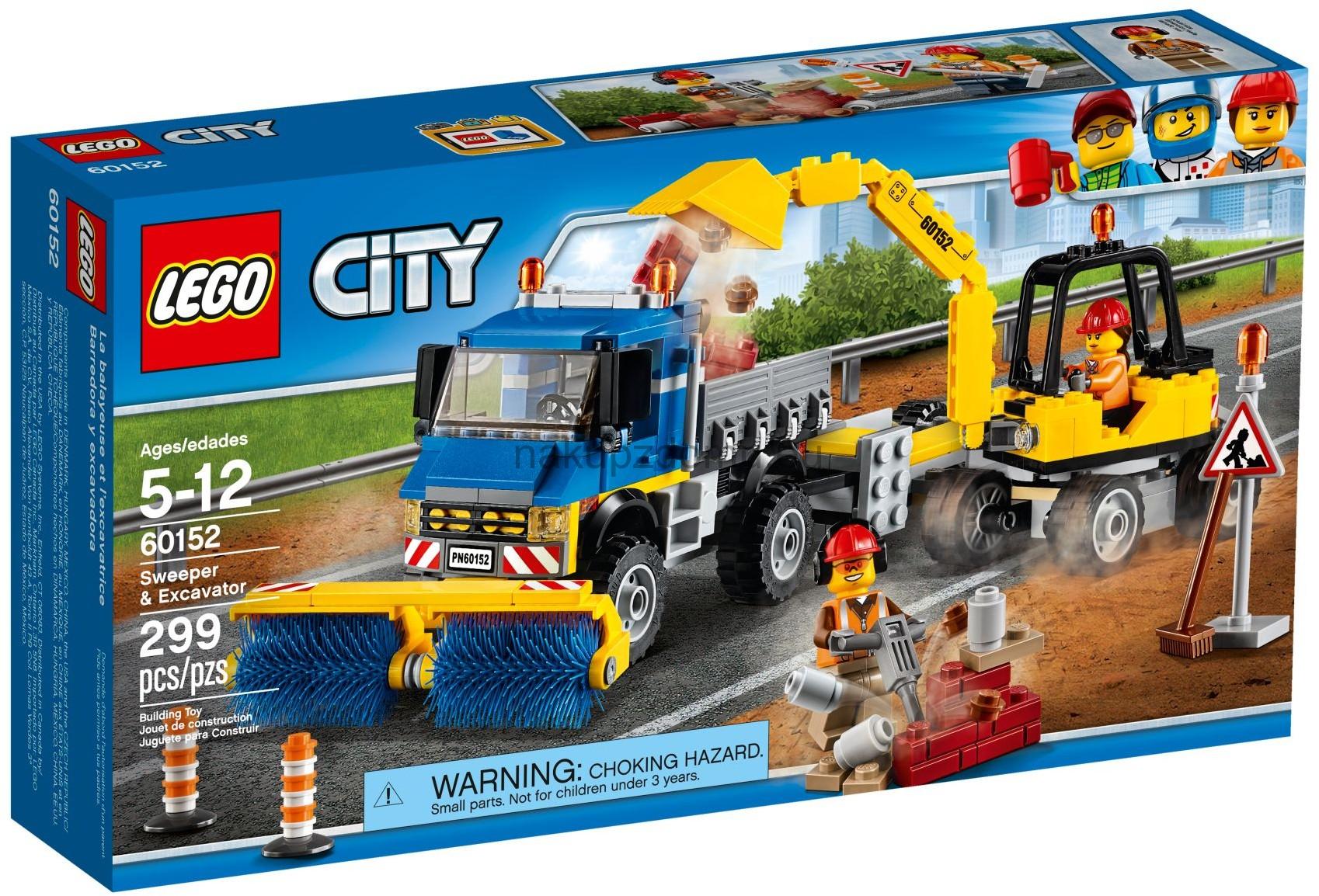 LEGO City 60152 Zametací vůz a bagr