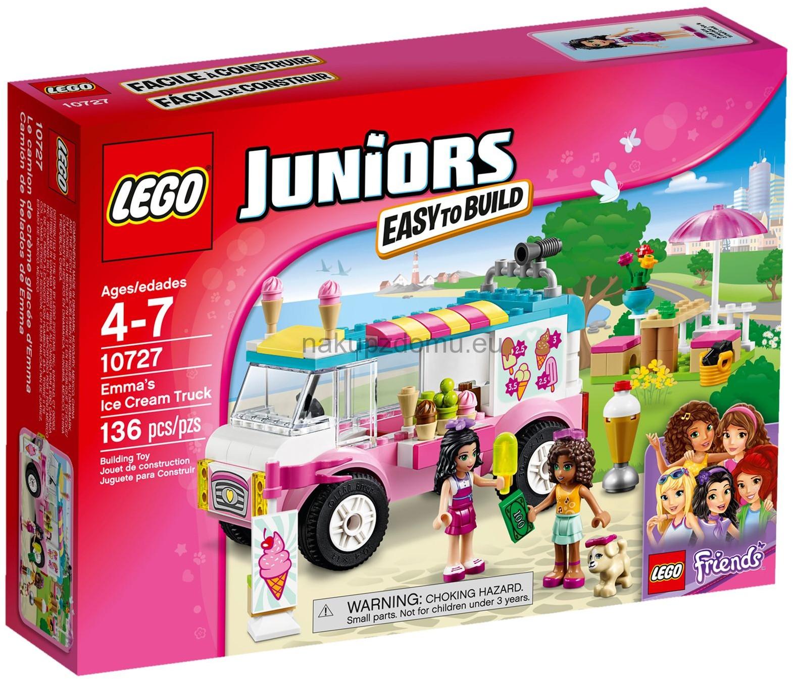 LEGO Juniors 10727 Emma a zmrzlinářská dodávka
