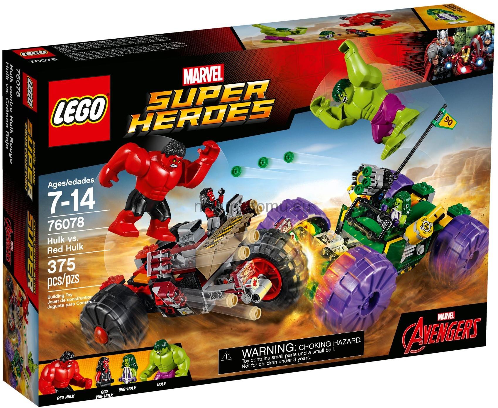 LEGO Super Heroes 76078 Hulk vs. Červený Hulk