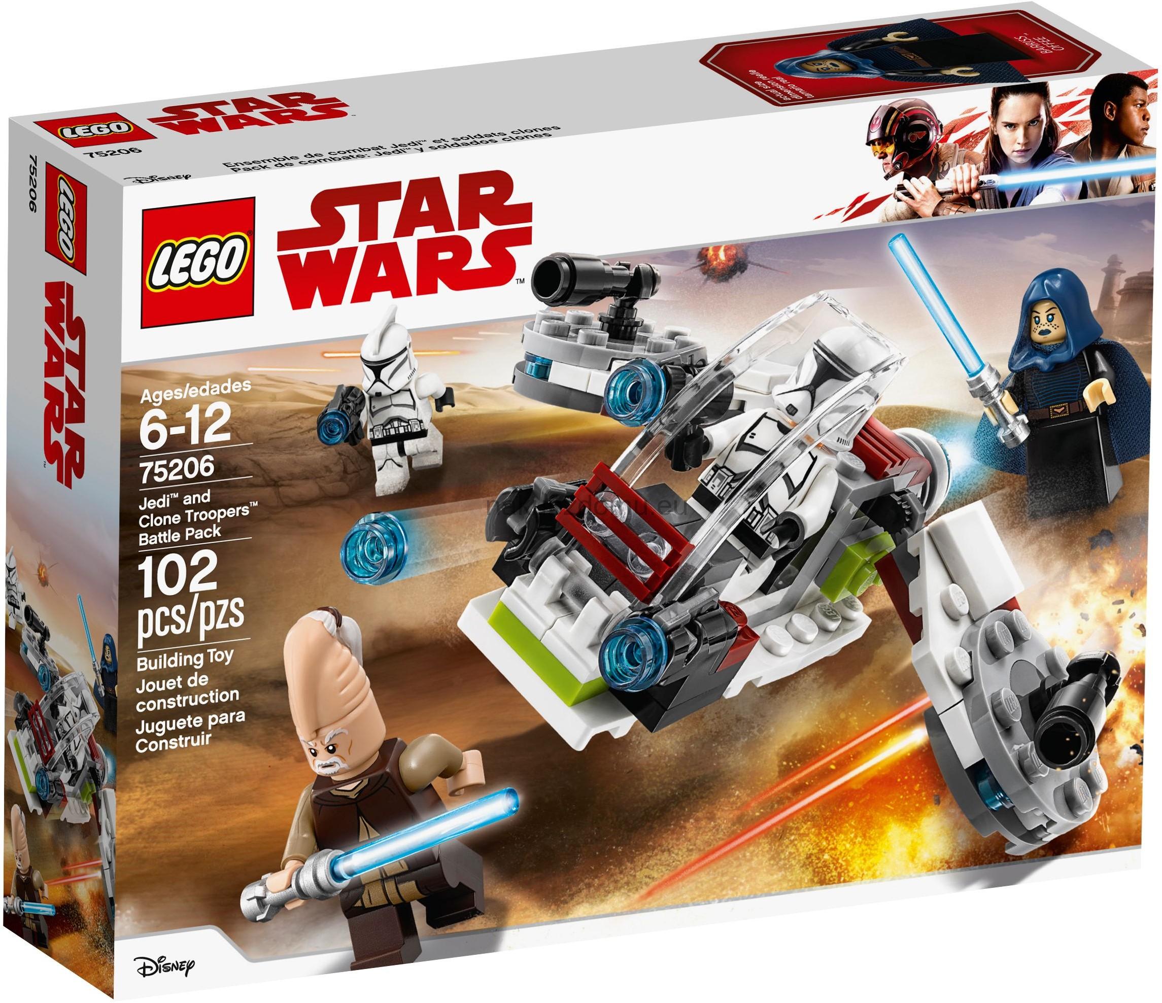 LEGO Star Wars 75206 Bitevní balíček Jediů a klonových vojáků