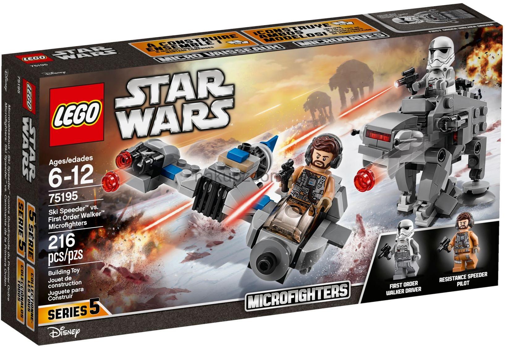 LEGO Star Wars 75195 Snežný spídr a kráčející kolos Prvního řádu