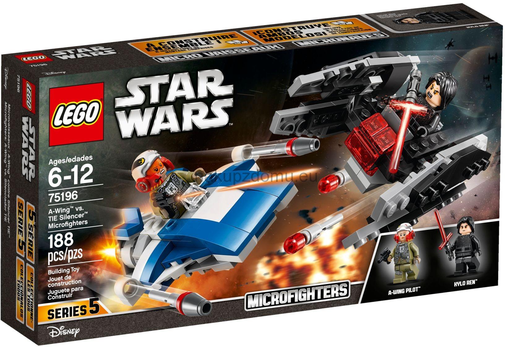 LEGO Star Wars 75196 Stíhačka A-Wing vs. mikrostíhačka TIE Silencer