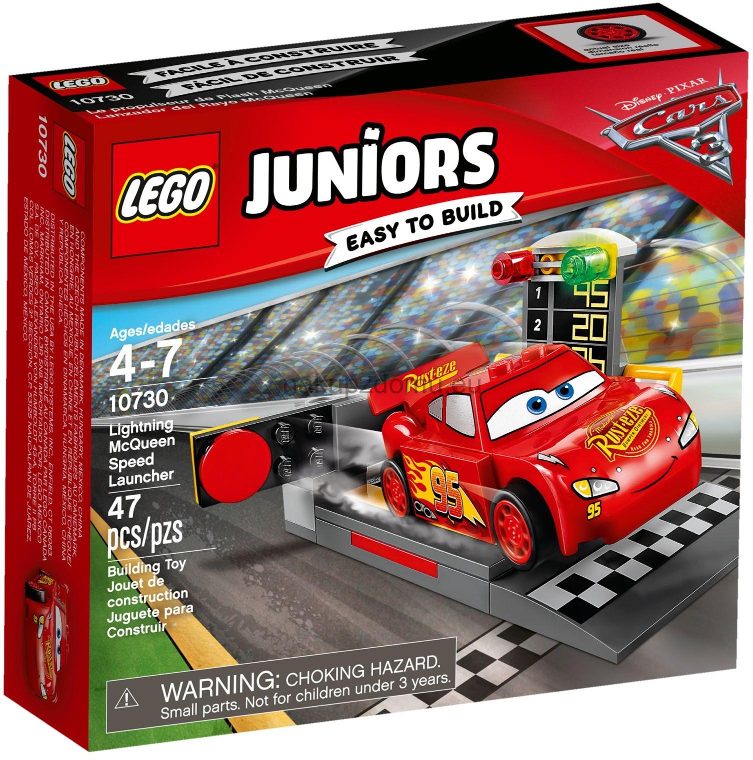 LEGO Juniors 10730 Vystřelovač Bleska McQueena