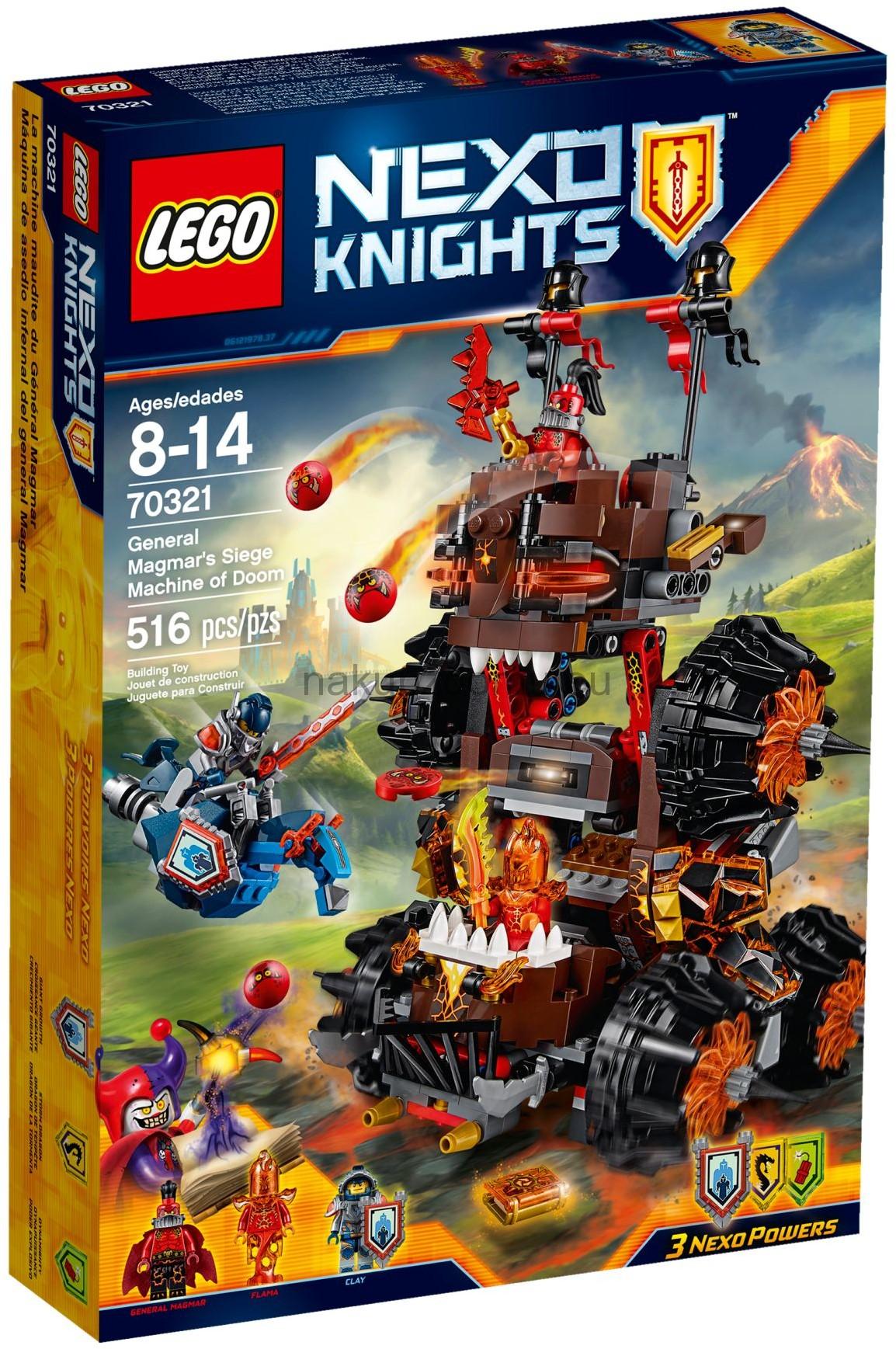 LEGO Nexo Knights 70321 Obléhací stroj zkázy generála Magmara!