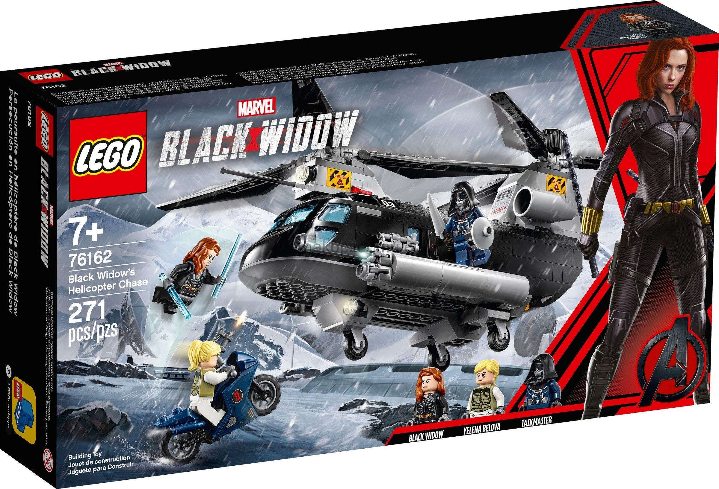 LEGO Super Heroes 76162 Černá vdova a honička ve vrtulníku
