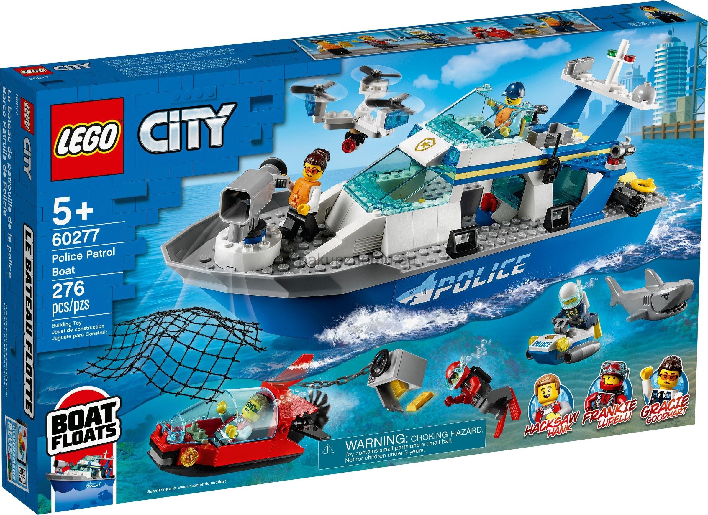 LEGO City 60277 Policejní hlídková loď