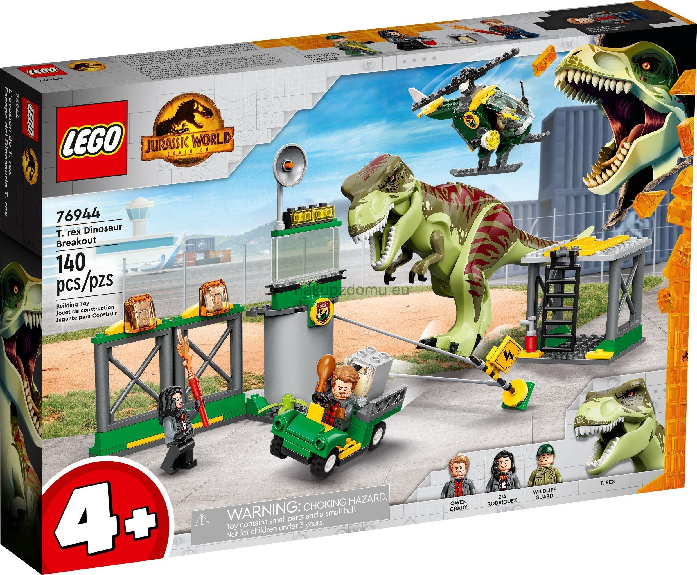 LEGO Jurassic World 76944 Útěk T-rexe