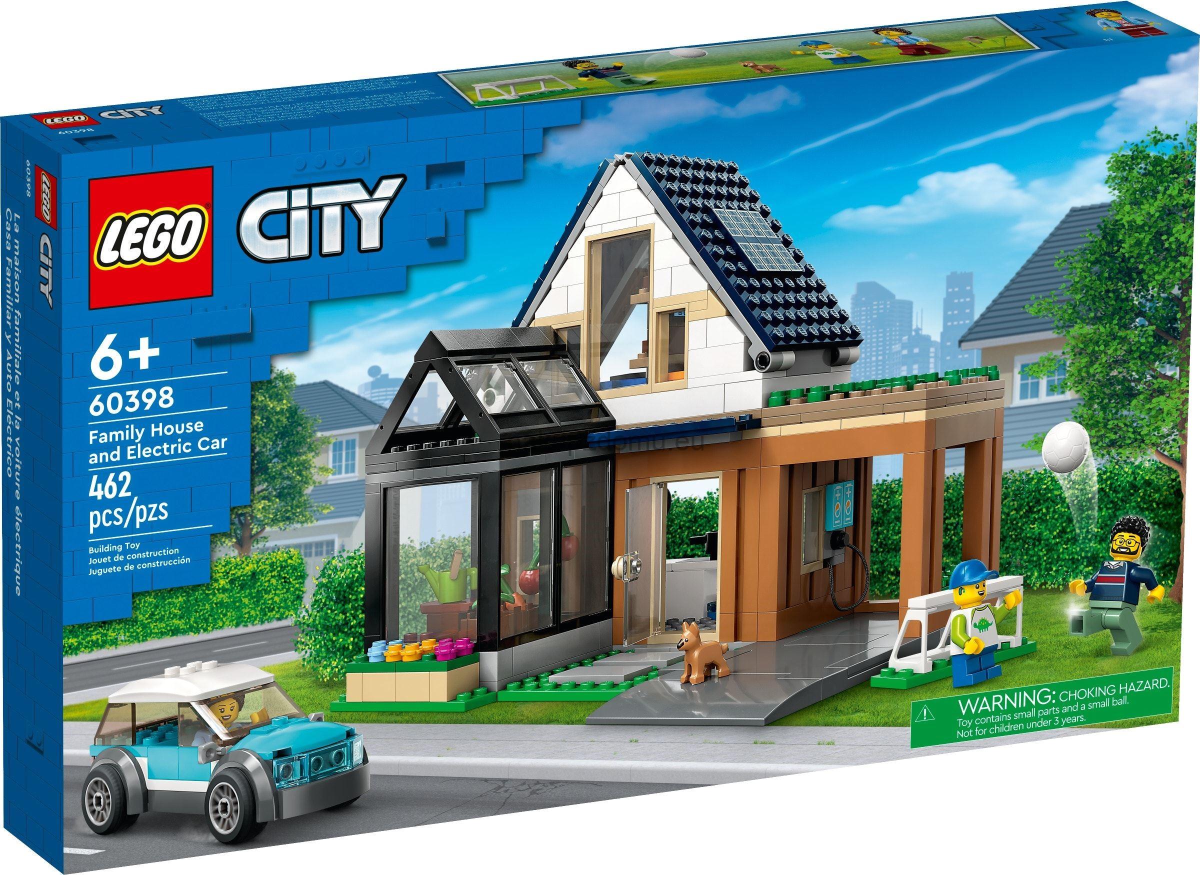 LEGO City 60398 Rodinný dům a elektromobil