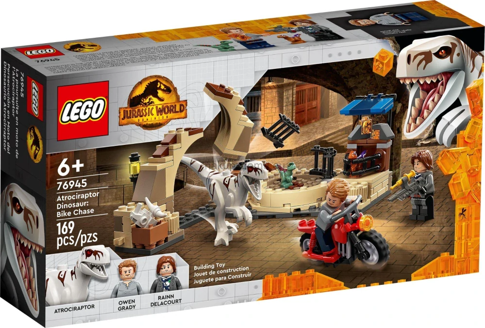 LEGO Jurassic World 76945 Atrociraptor: honička na motorce