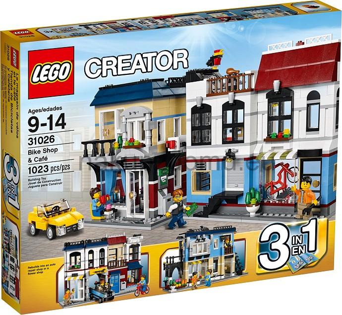 LEGO Creator 31026 Moto shop a kavárna