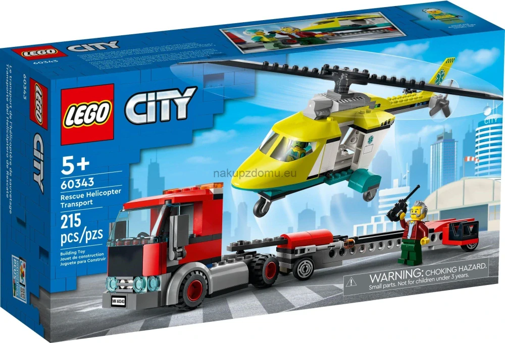 LEGO City 60343 Přeprava záchranářského vrtulníku
