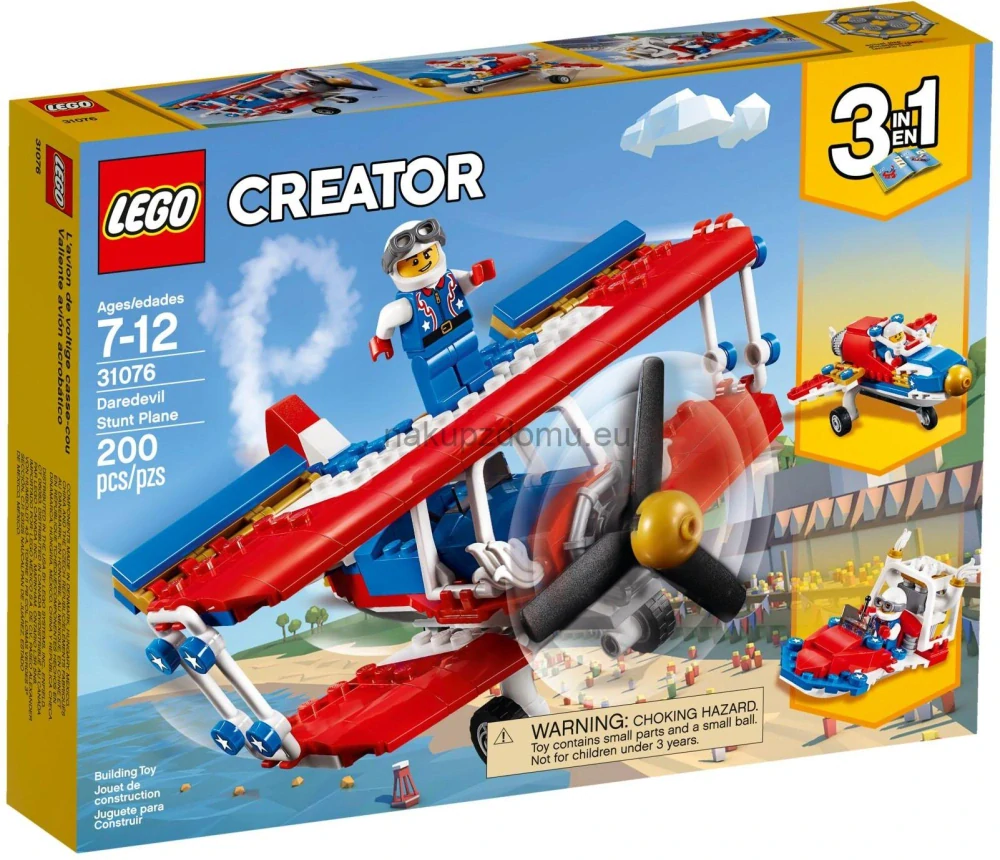 LEGO Creator 31076 Odvážné kaskadérské letadlo