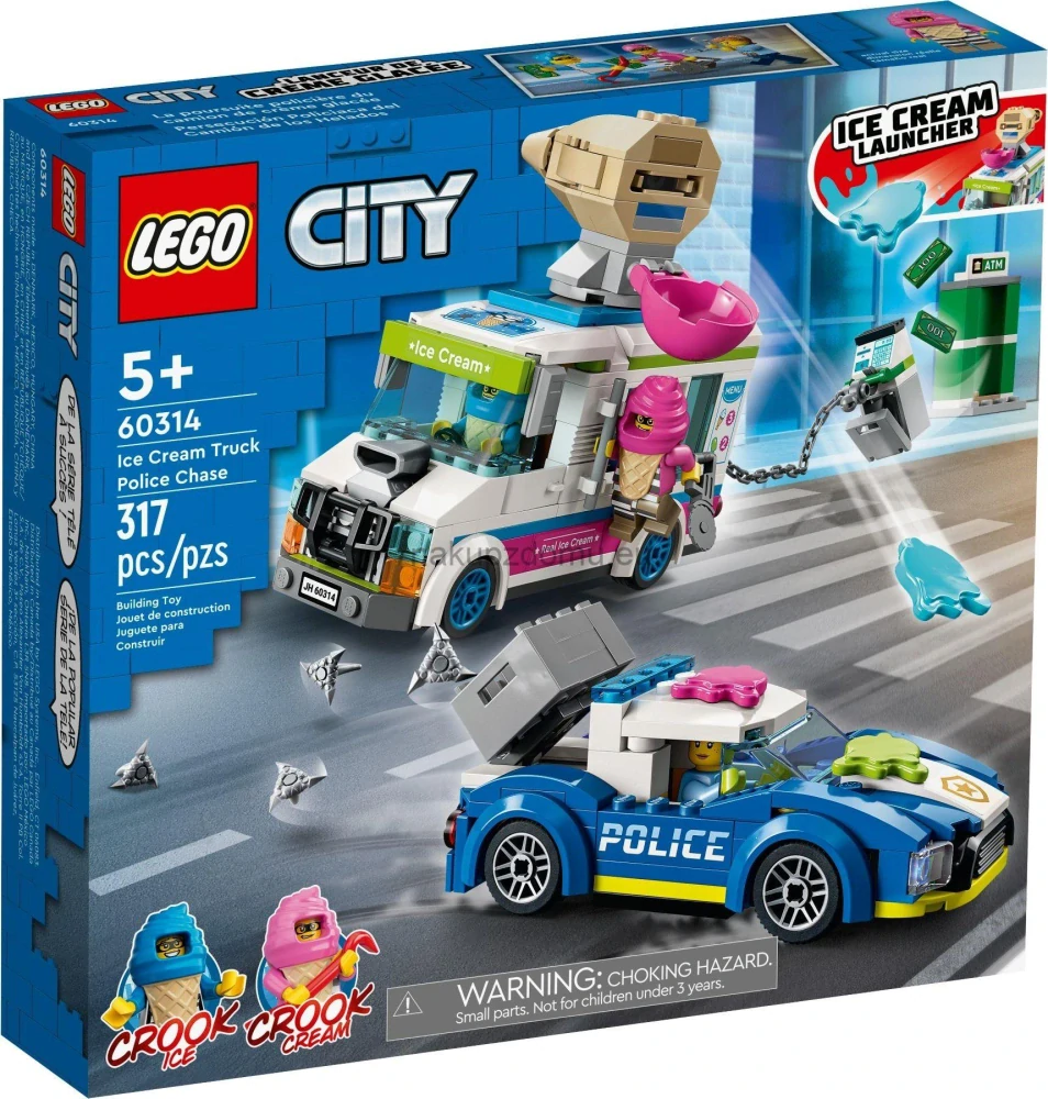 LEGO City 60314 Policejní honička se zmrzlinářským vozem