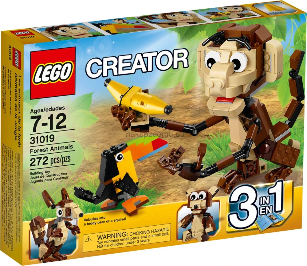 LEGO Creator 31019 Zvířátka z džungle