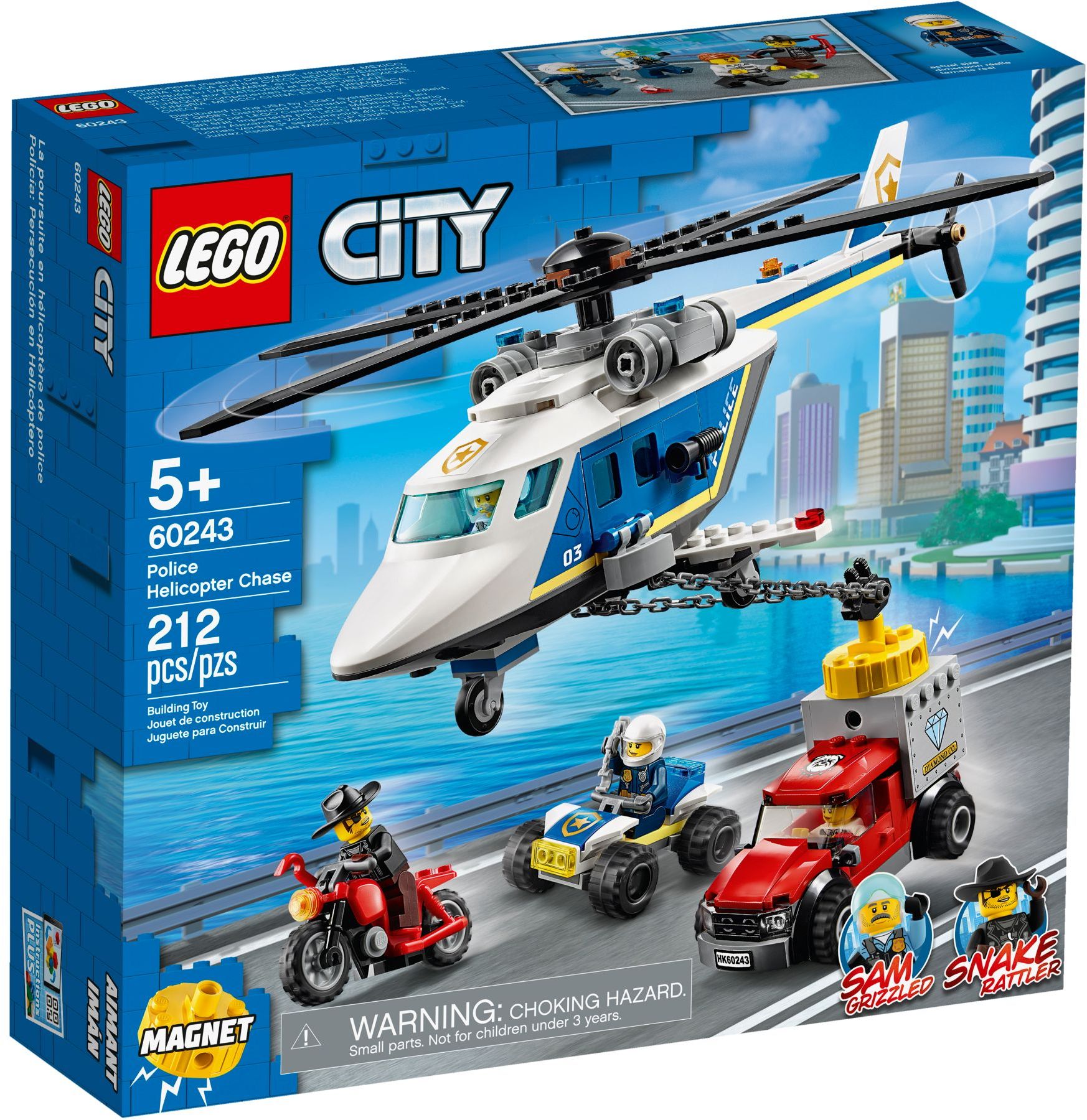 LEGO City 60243 Pronásledování s policejní helikoptérou