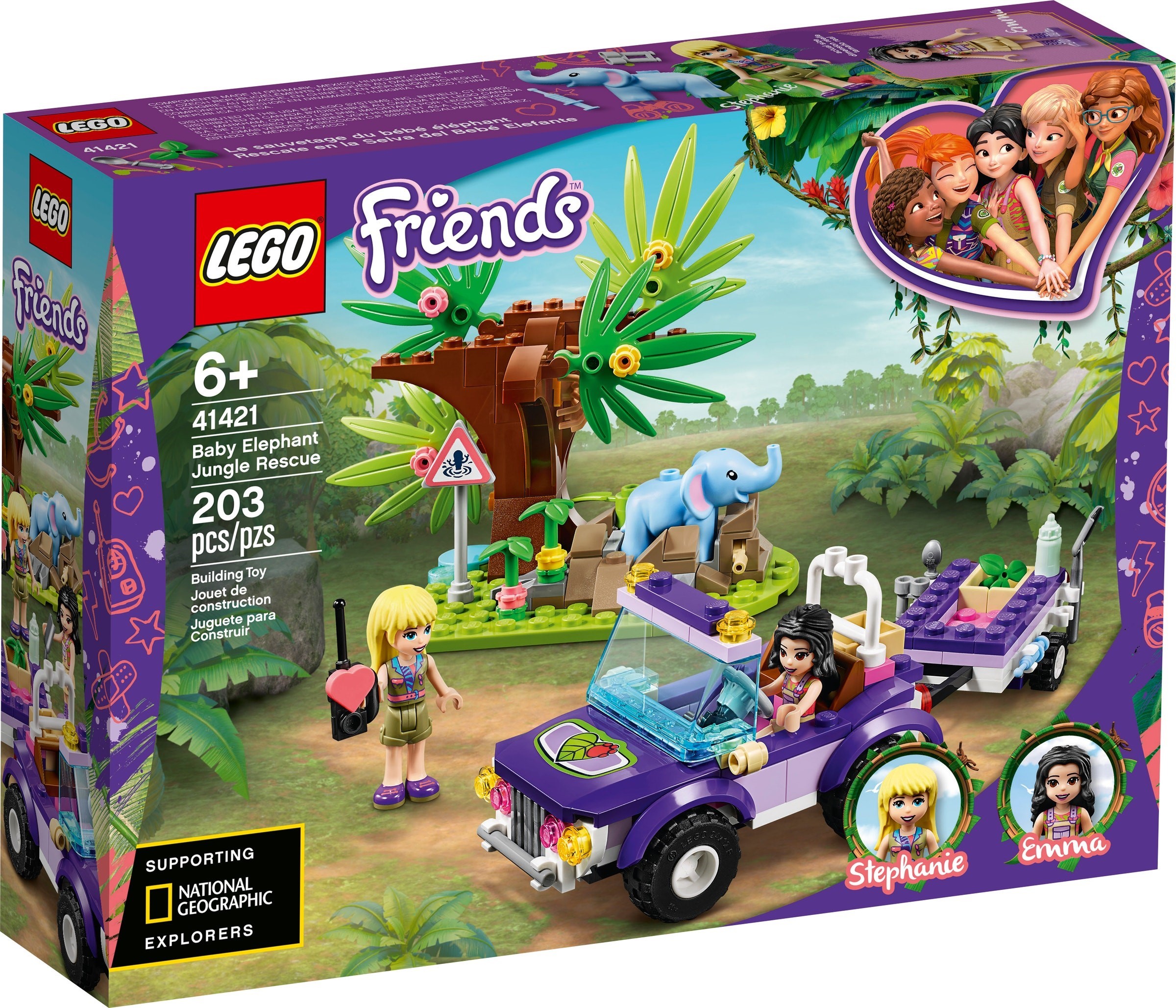 LEGO Friends 41421 Záchrana slůněte v džungli