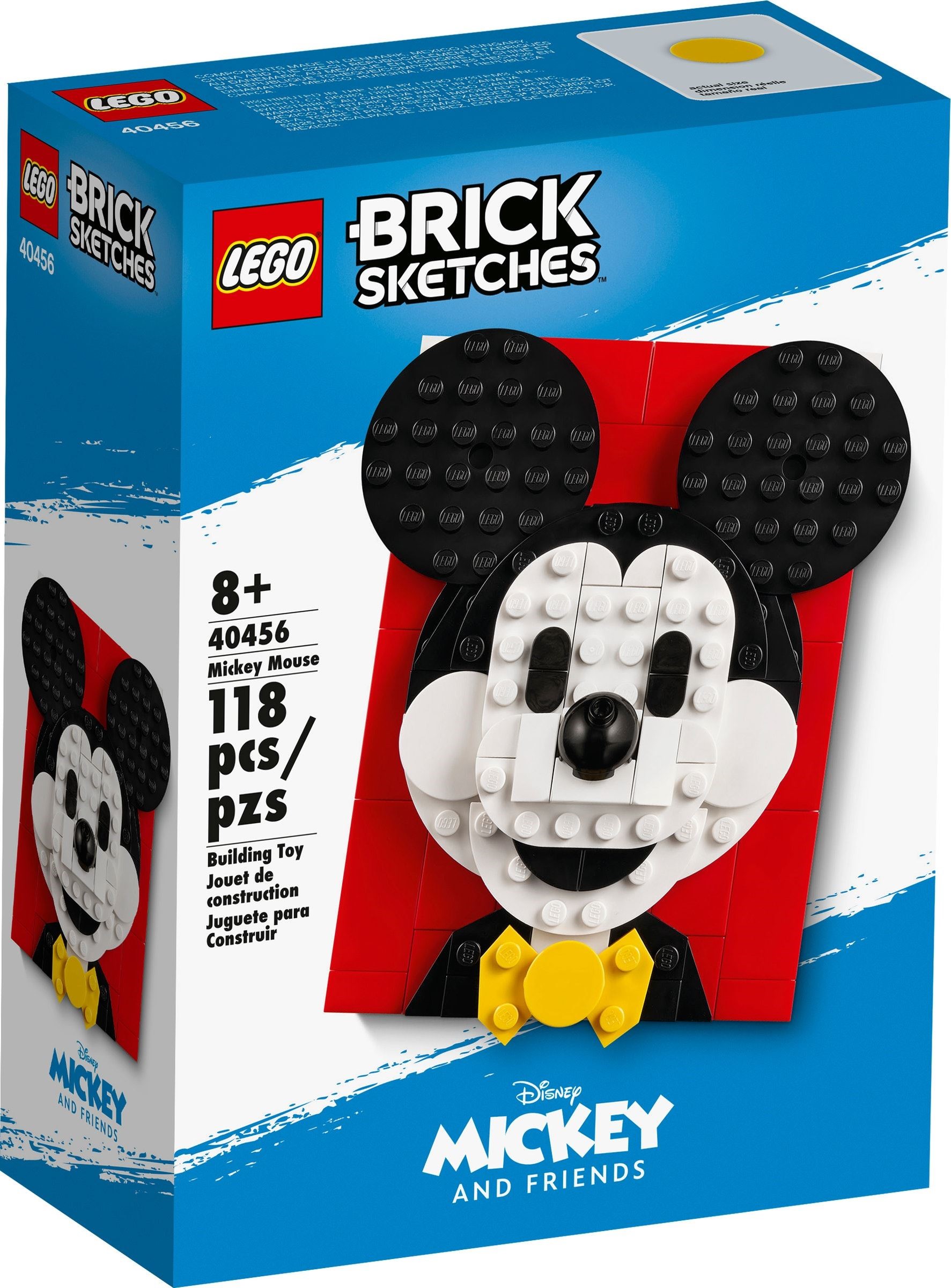 LEGO Brick Sketches 40456 Myšák Mickey