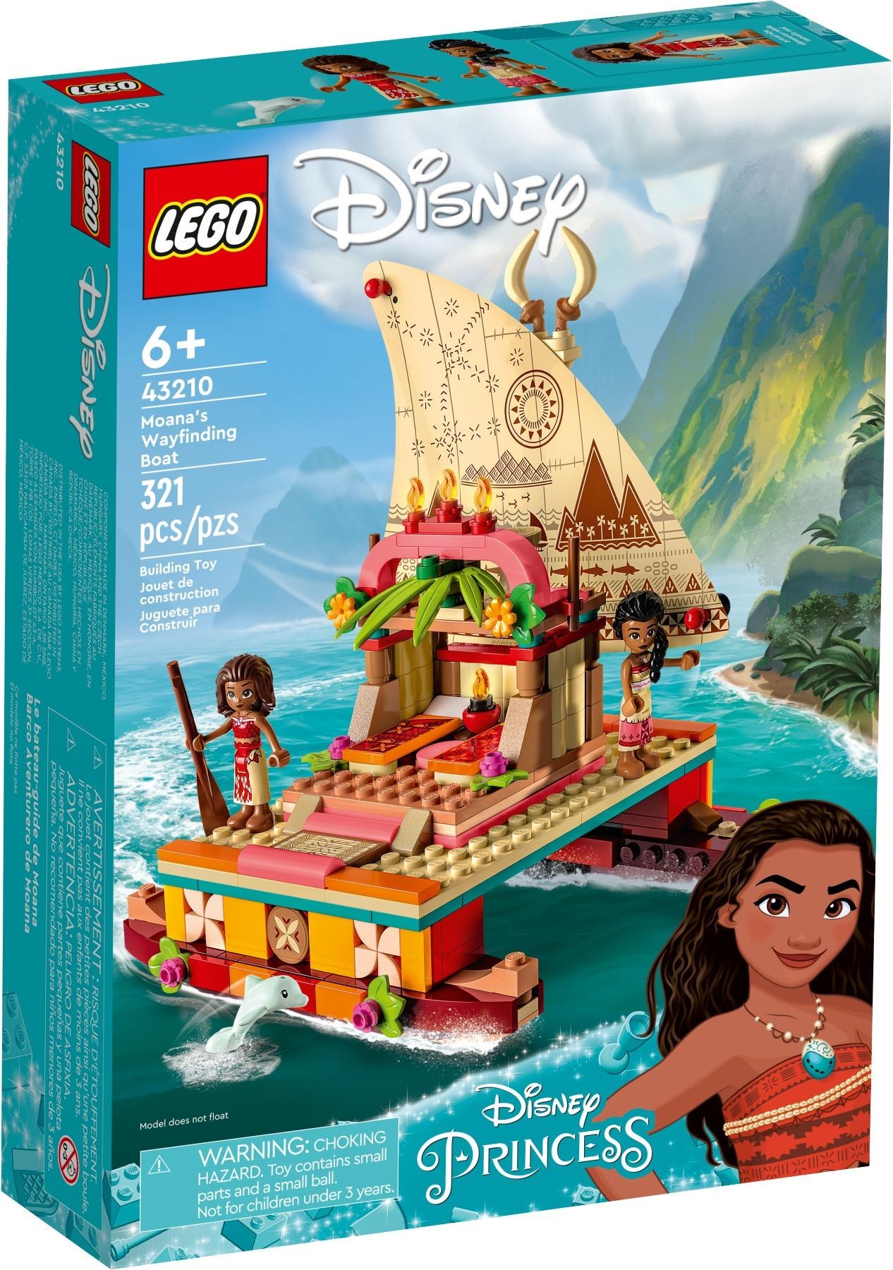 LEGO Disney Princezny 43210 Vaiana a její objevitelská loď