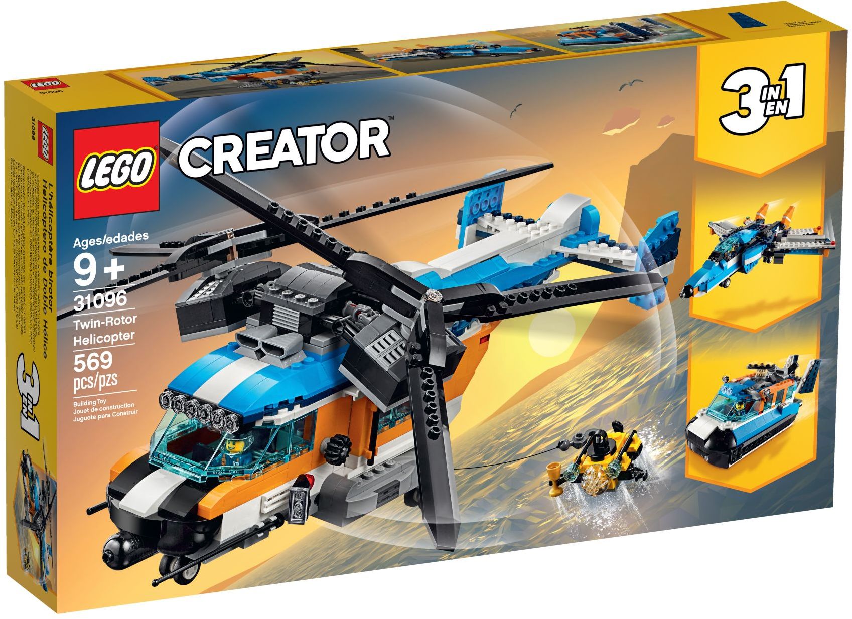 LEGO Creator 31096 Helikoptéra se dvěma rotory