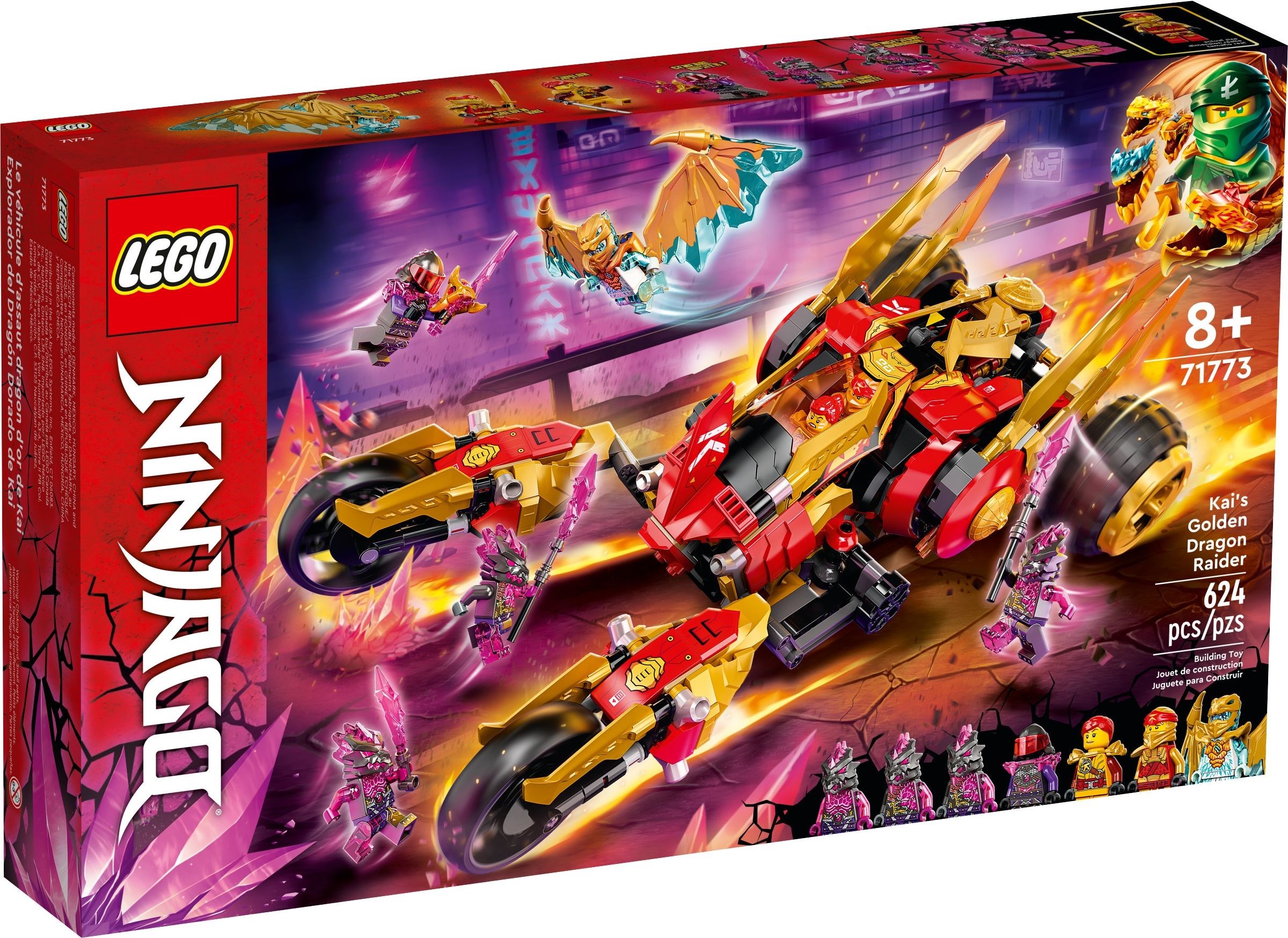LEGO Ninjago 71773 Kaiova zlatá dračí čtyřkolka