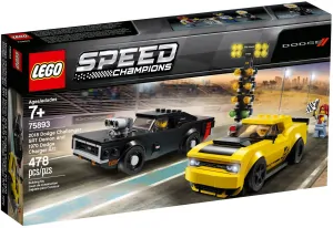 LEGO Speed Champions 75893 2018 Dodge Challenger SRT Demon a 1970 Dodge Charger