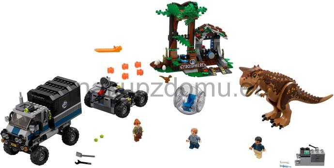 LEGO Jurassic World 75929 Útěk před Carnotaurem z Gyrosféry