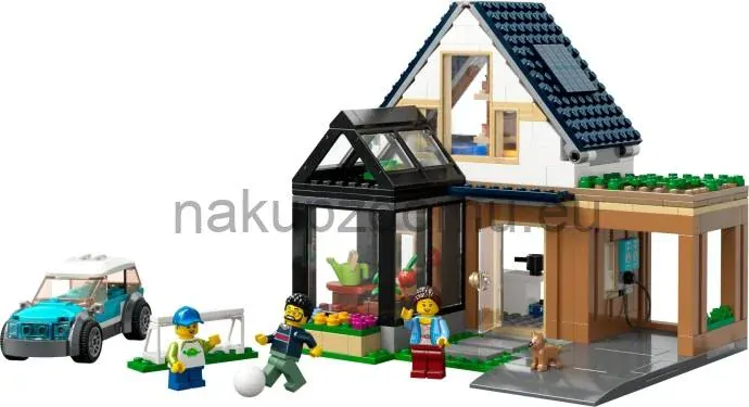 LEGO City 60398 Rodinný dům a elektromobil