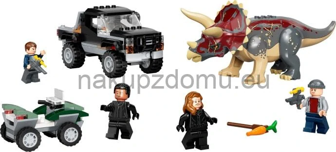 LEGO Jurassic World 76950 Útok triceratopsu na pick-up