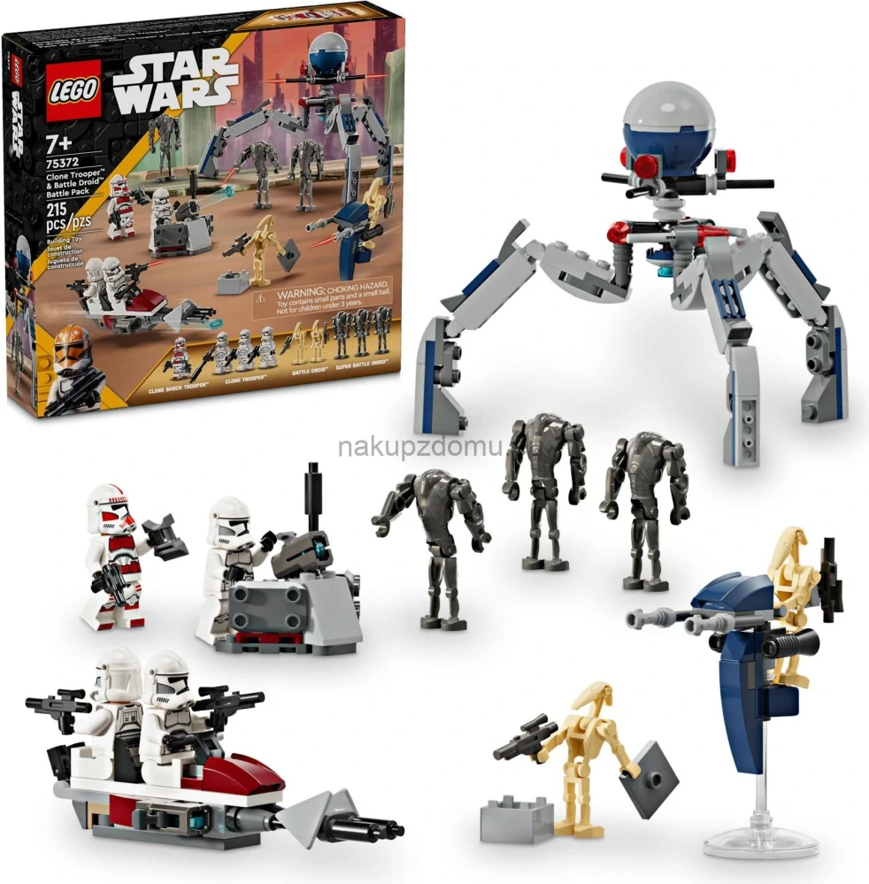 LEGO Star Wars 75372 Bitevní balíček klonového vojáka a bitevního droida