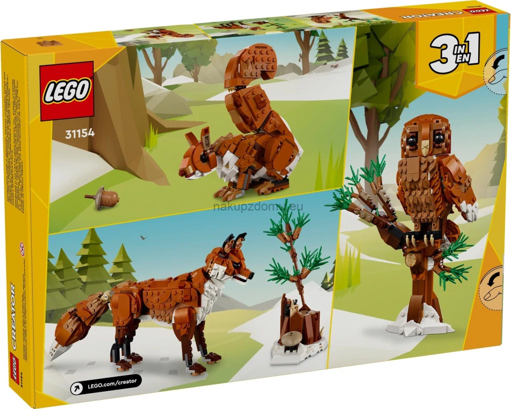 LEGO Creator 31154 Zvířátka z lesa: Liška obecná