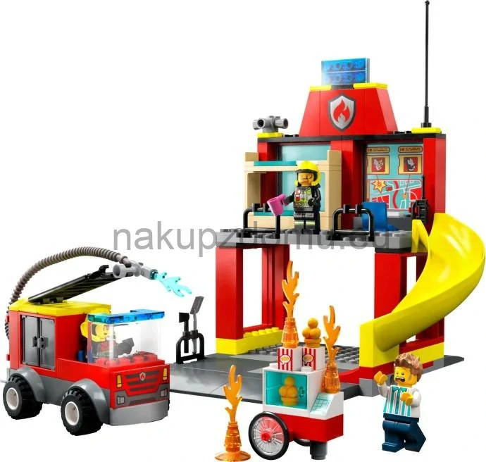 LEGO City 60375 Hasičská stanice a auto hasičů