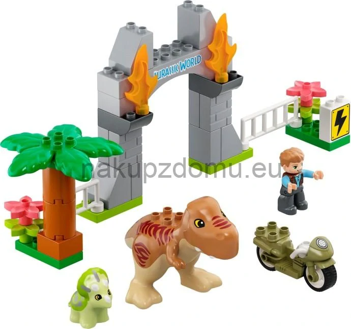 LEGO Duplo 10939 T-Rex a Triceratops na útěku