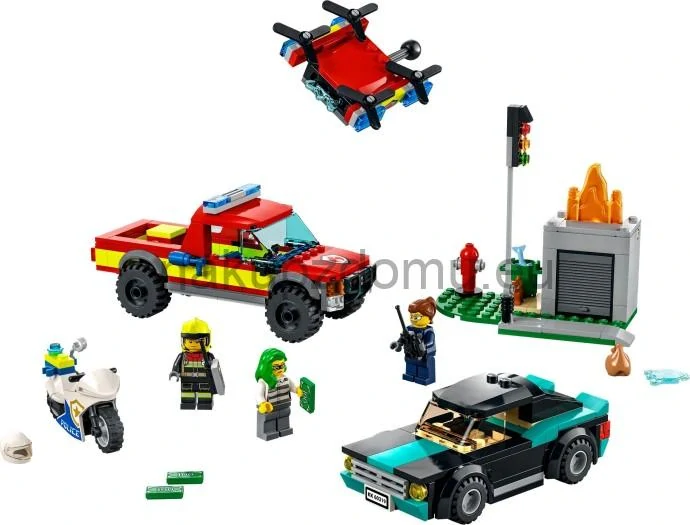 LEGO City 60319 Hasiči a policejní honička