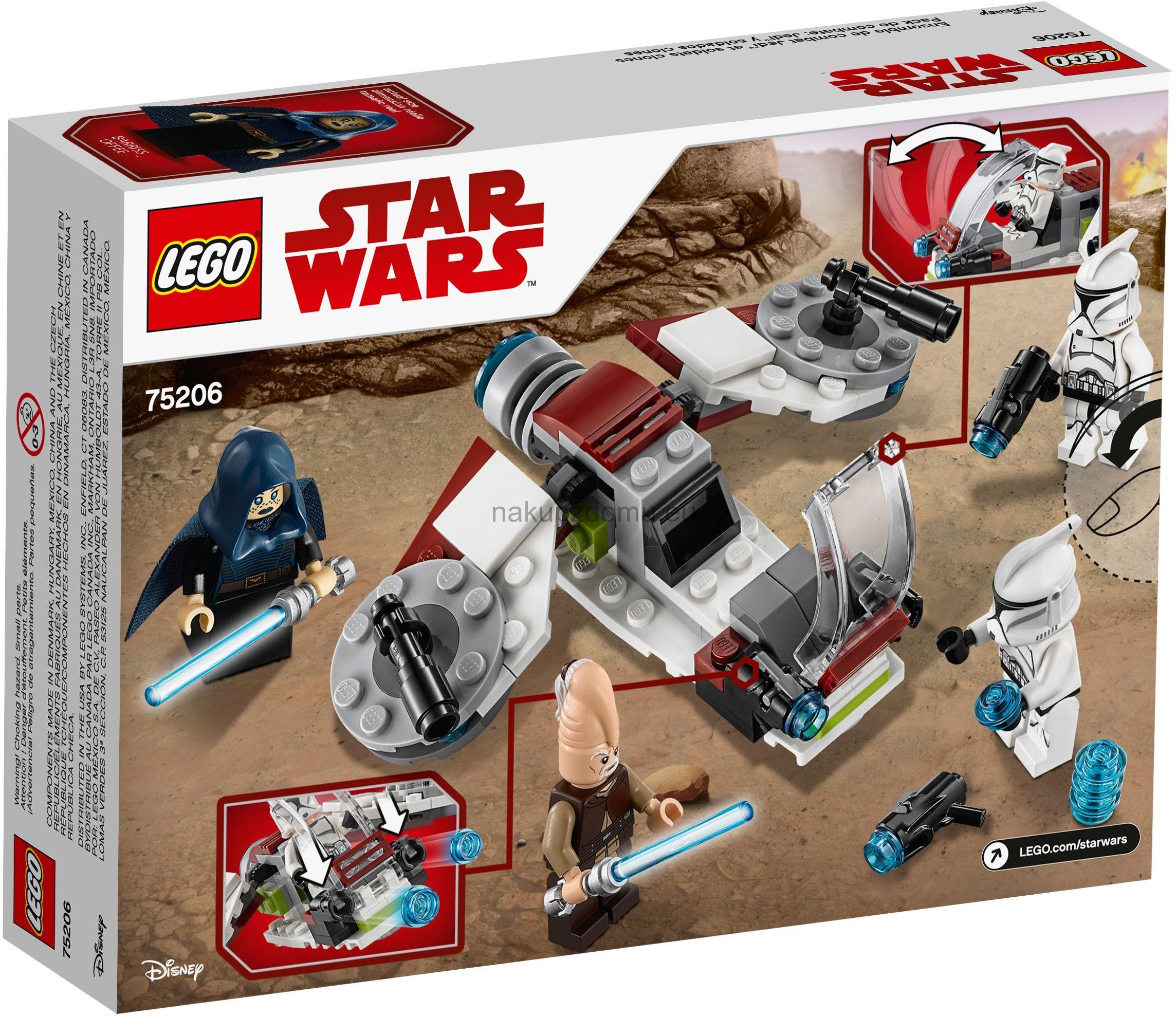 LEGO Star Wars 75206 Bitevní balíček Jediů a klonových vojáků