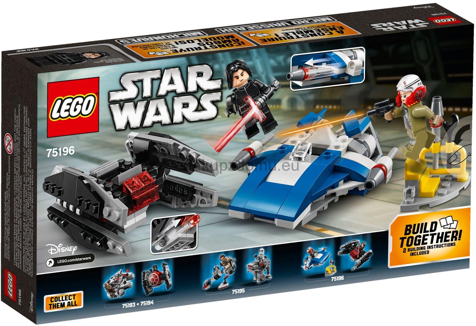 LEGO Star Wars 75196 Stíhačka A-Wing vs. mikrostíhačka TIE Silencer