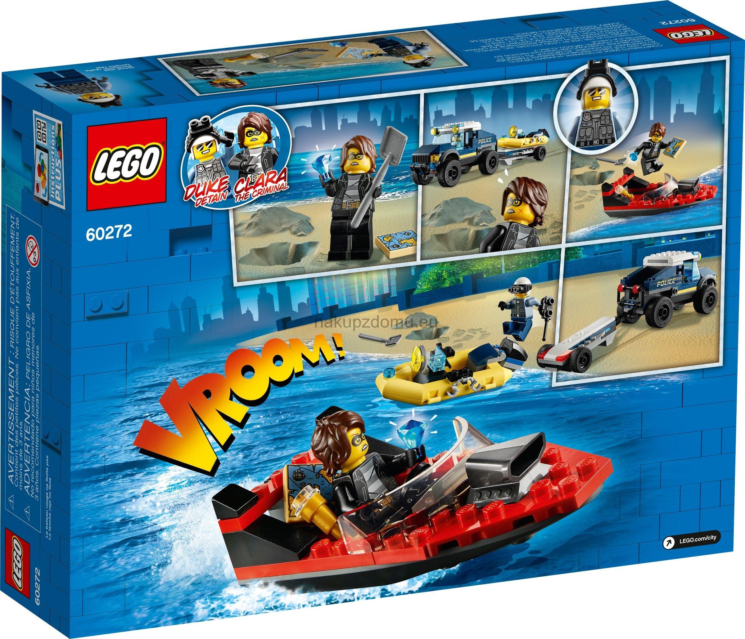 LEGO City 60272 Přeprava člunu elitní policie