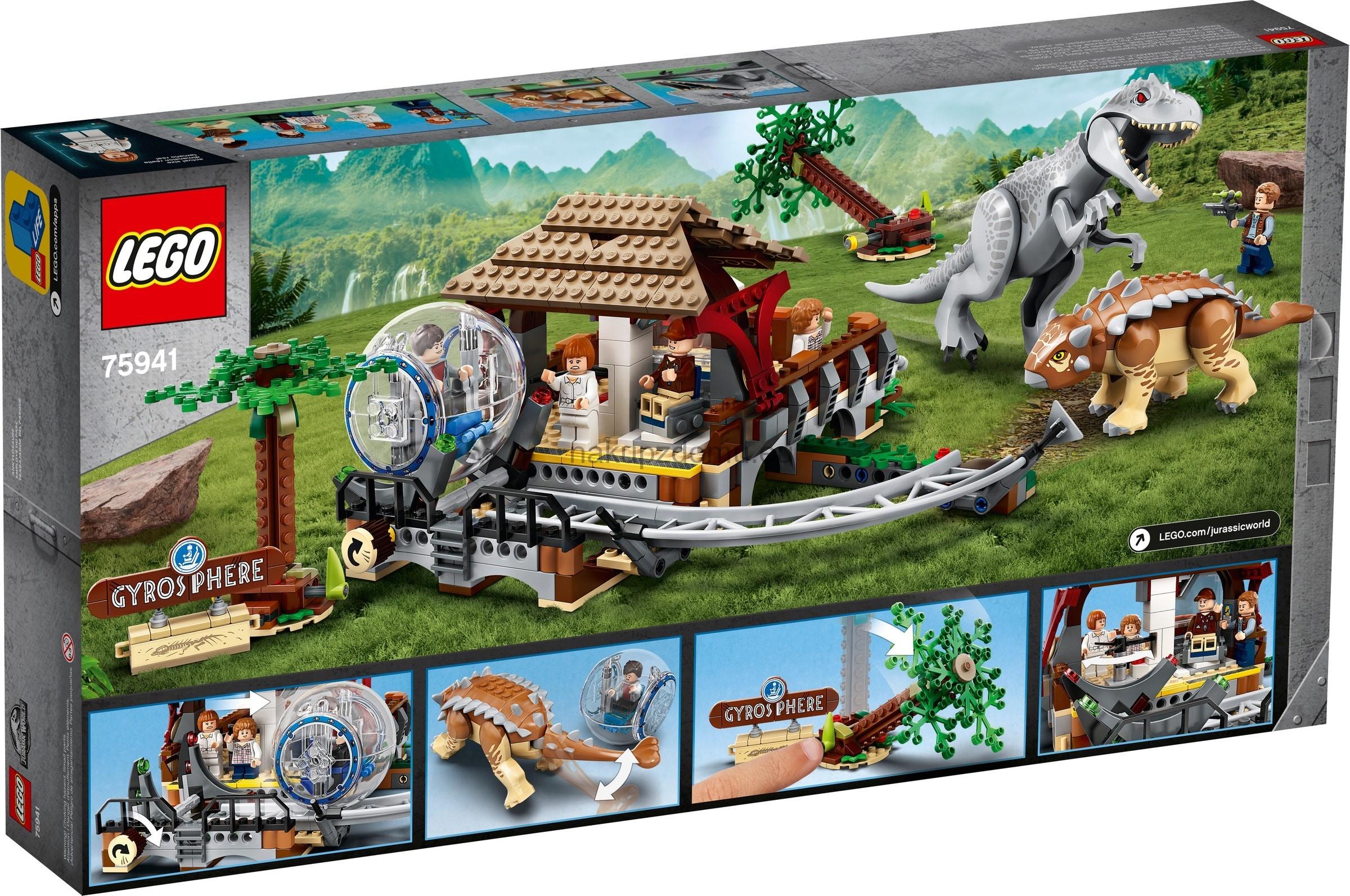 LEGO Jurassic World 75941 Indominus rex vs. ankylosaurus