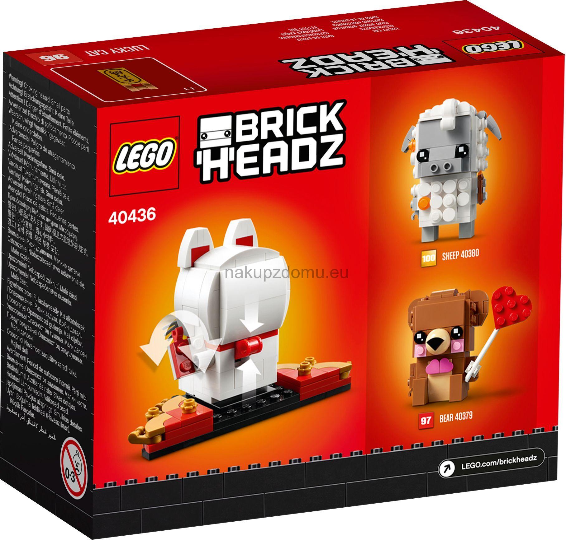 LEGO BrickHeadz 40436 Kočka pro štěstí
