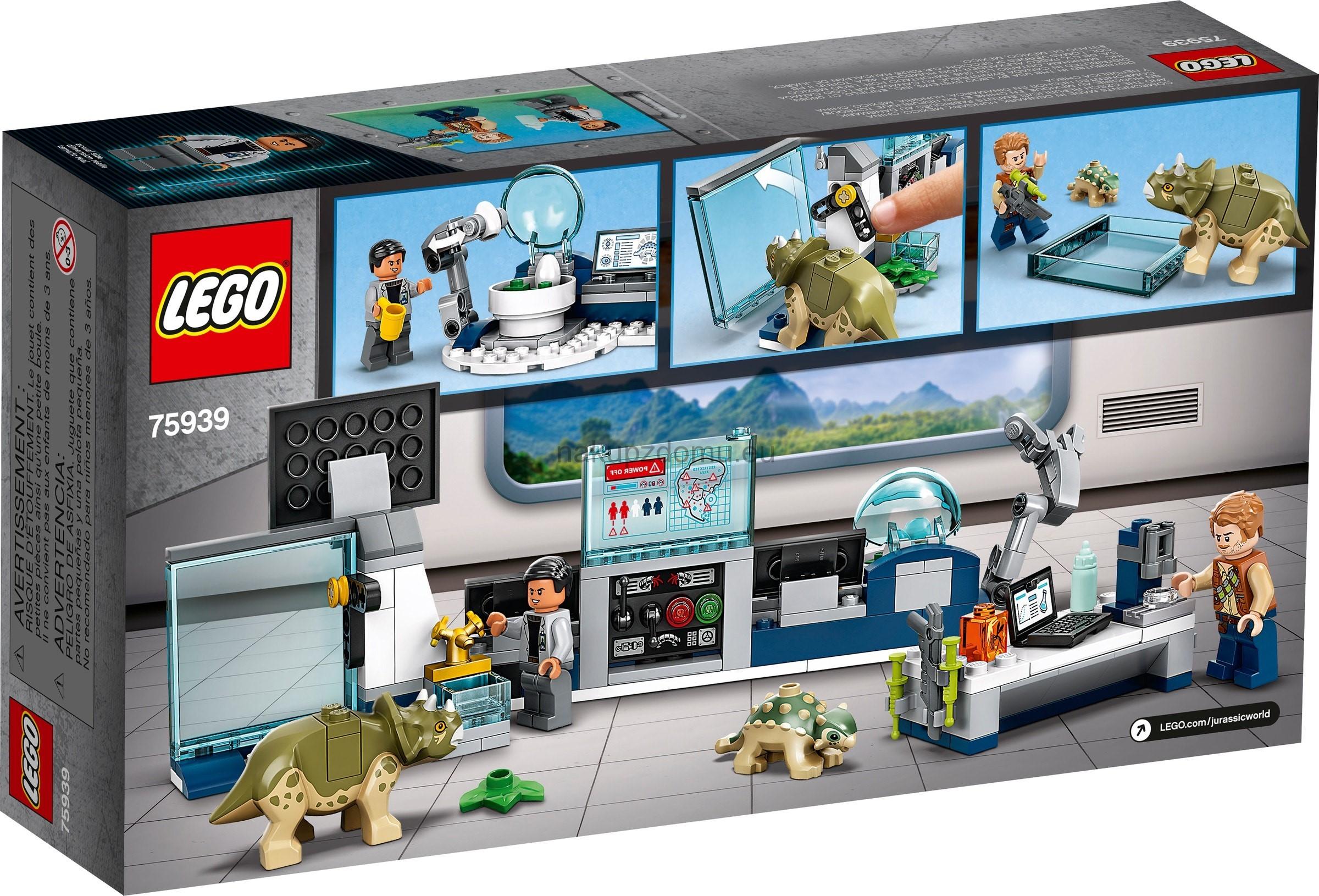 LEGO Jurassic World 75939 Laboratoř Dr. Wu: Útěk dinosauřích mláďat