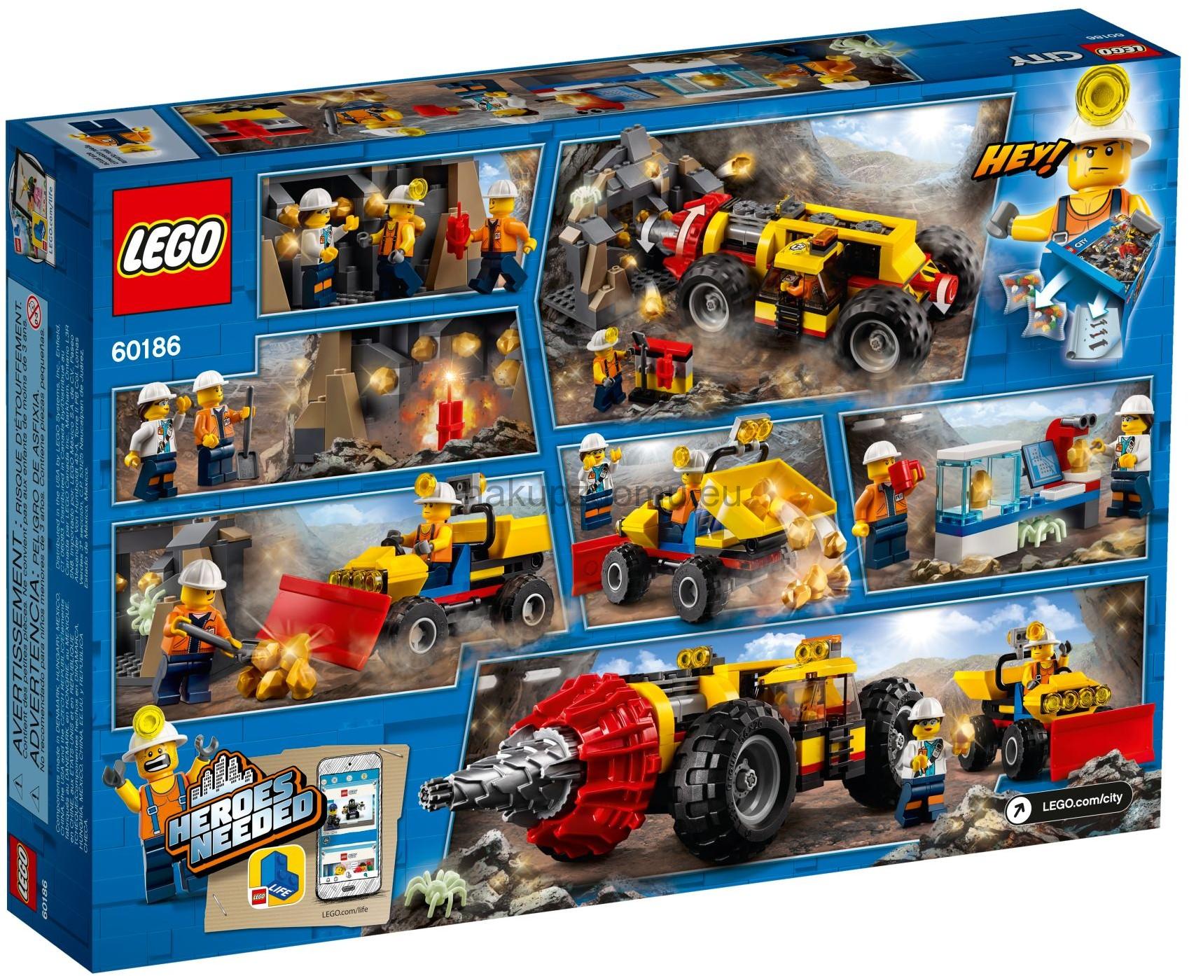 LEGO City 60186 Důlní těžební stroj