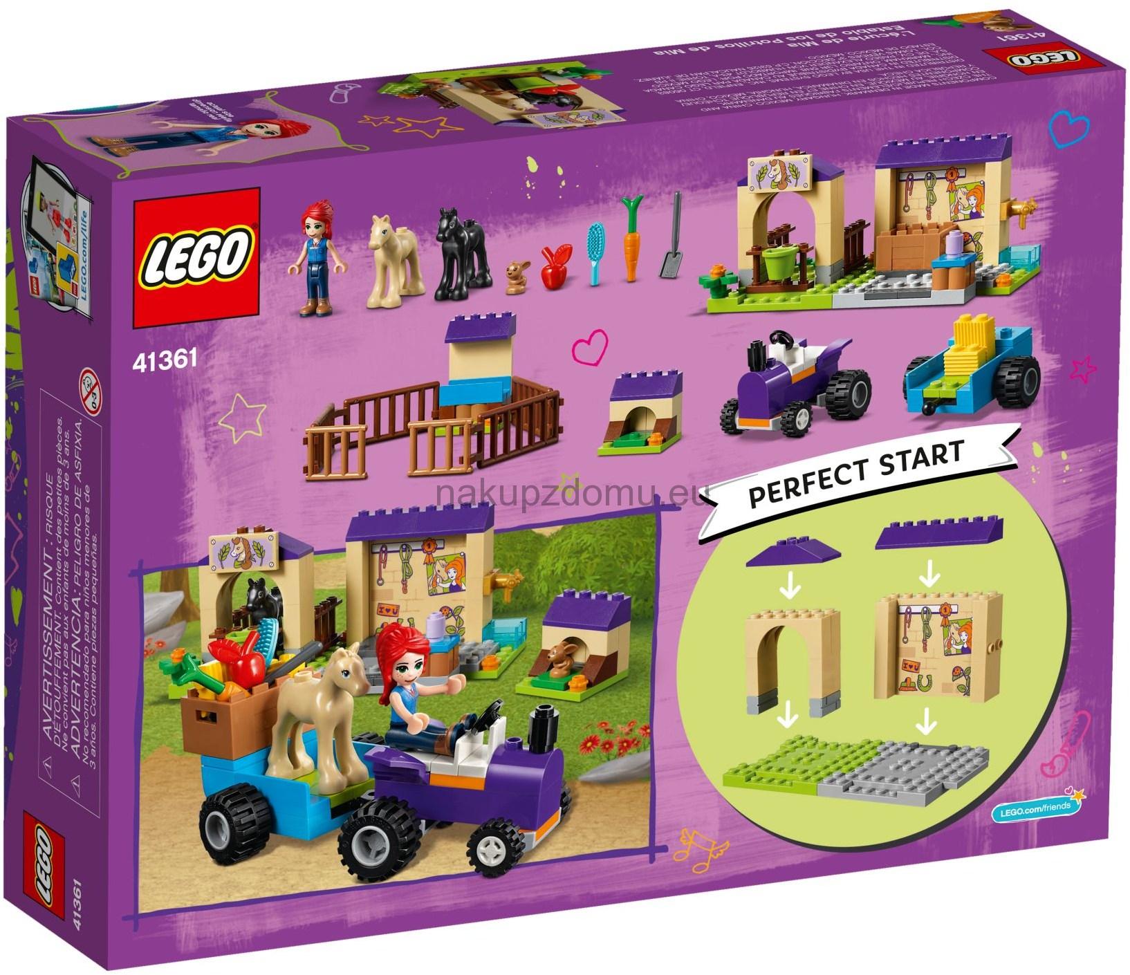 LEGO Friends 41361 Mia a stáj pro hříbata