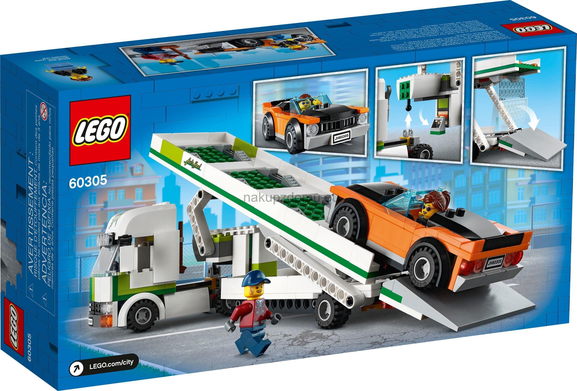 LEGO City 60305 Kamion pro přepravu aut