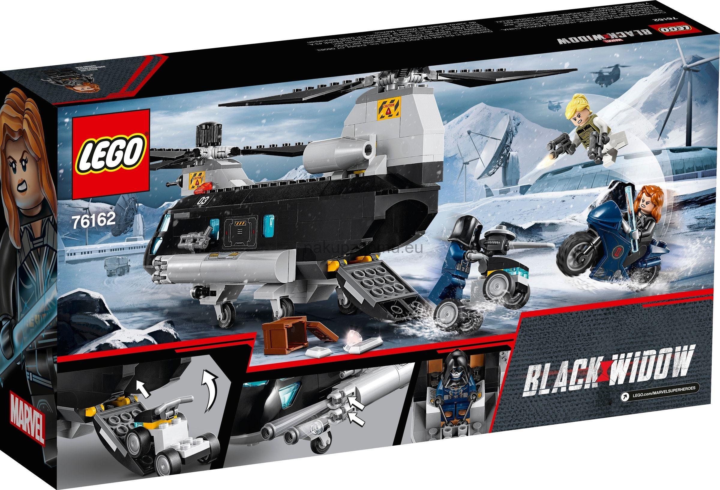 LEGO Super Heroes 76162 Černá vdova a honička ve vrtulníku