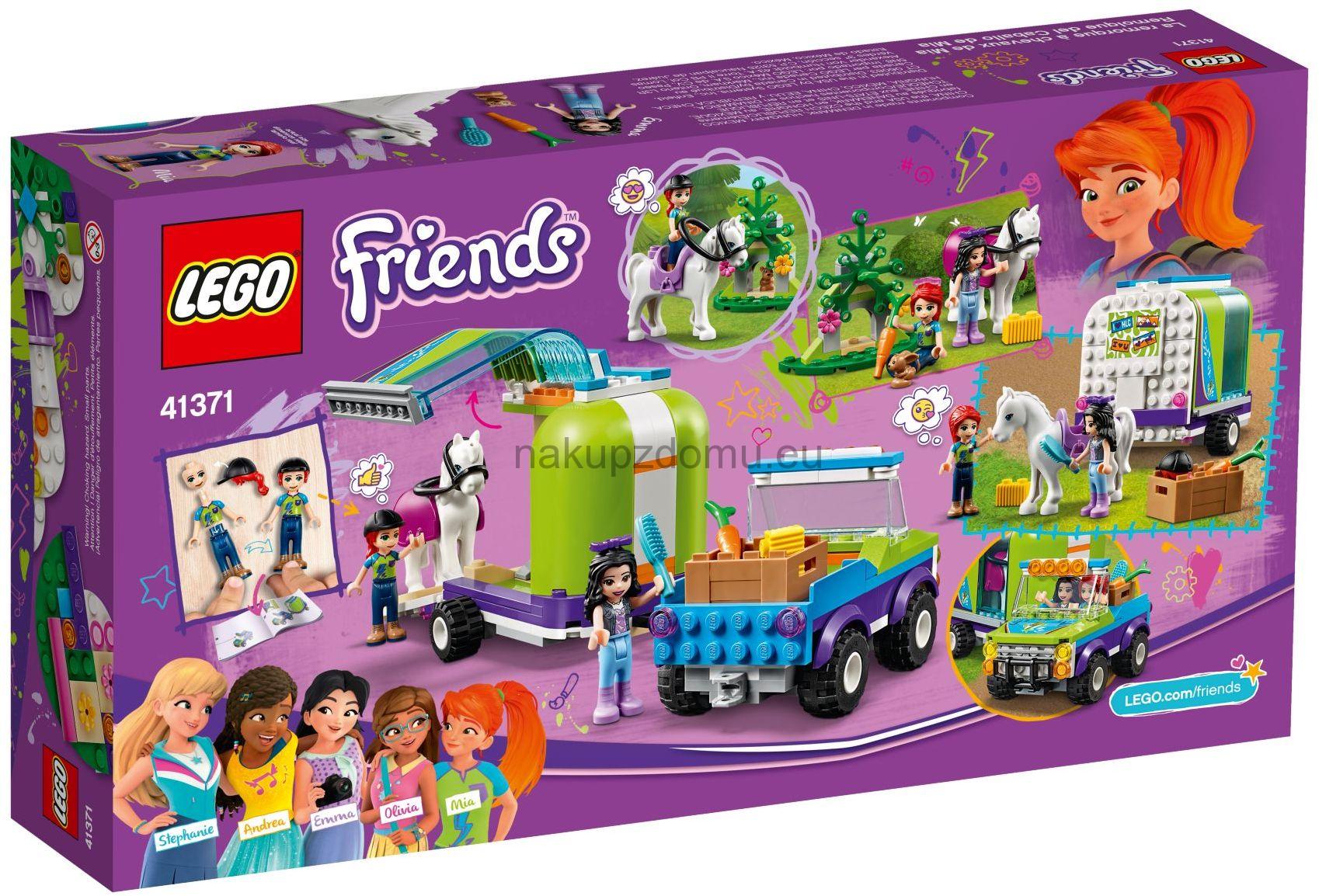 LEGO Friends 41371 Mia a přívěs pro koně
