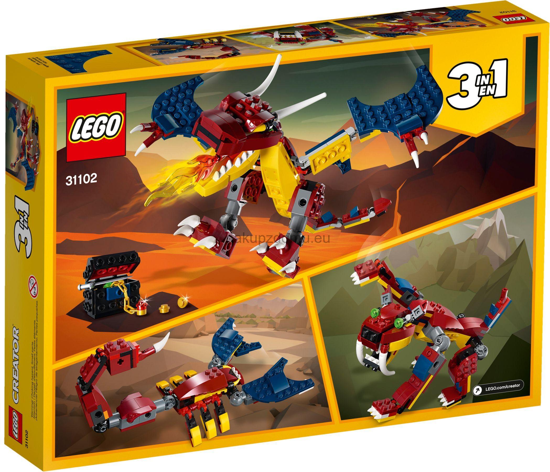 LEGO Creator 31102 Ohnivý drak