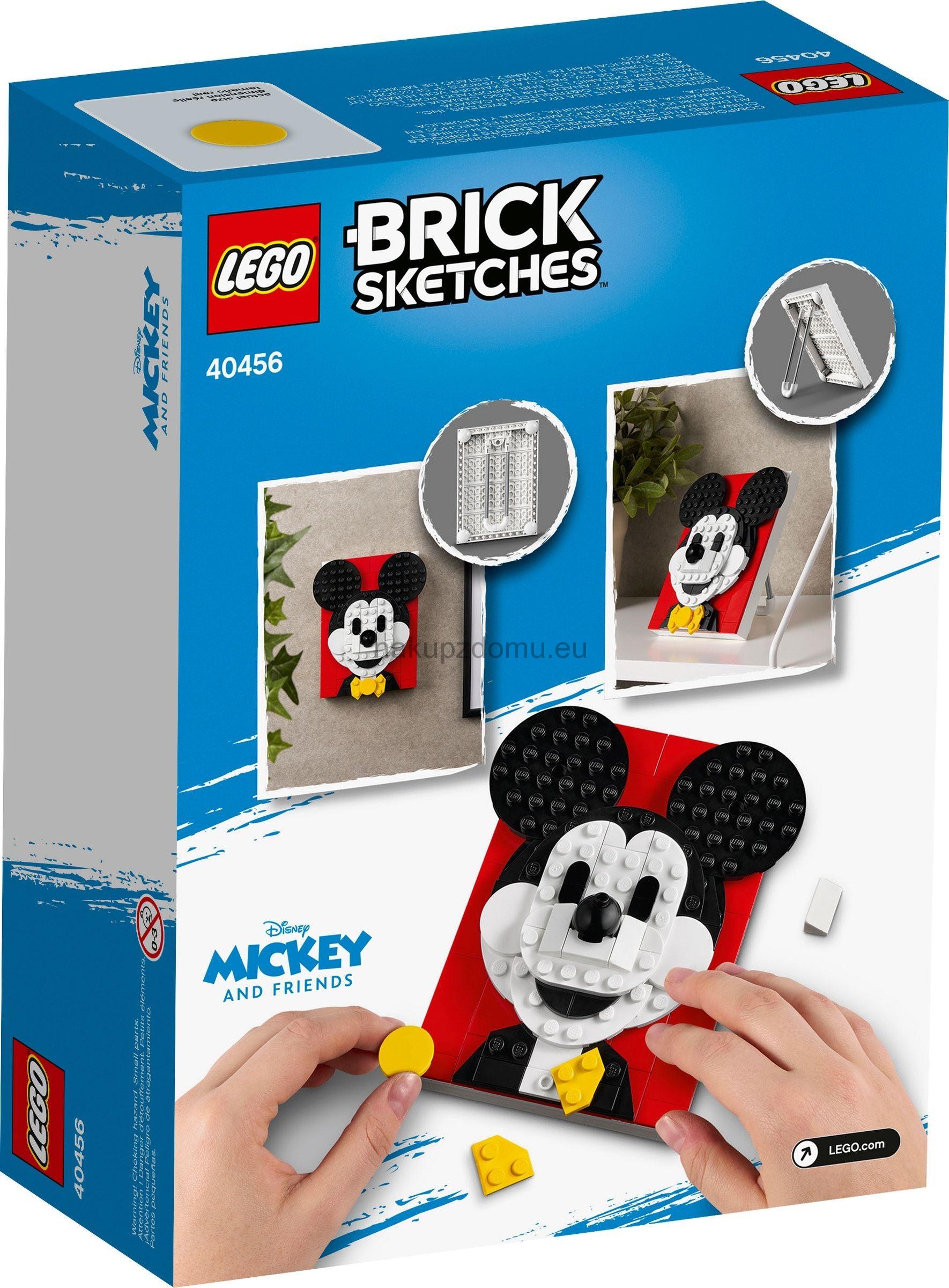 LEGO Brick Sketches 40456 Myšák Mickey