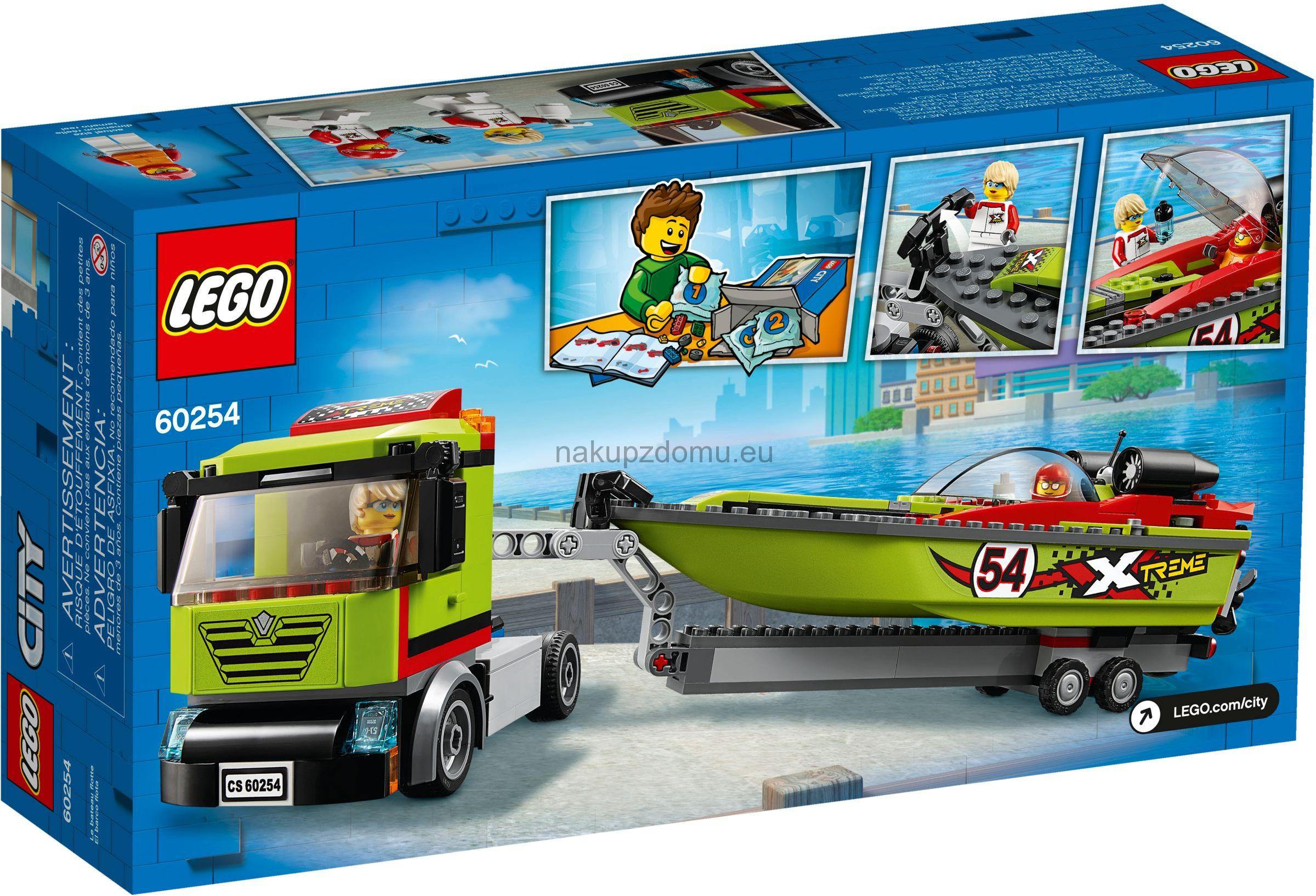 LEGO City 60254 Přeprava závodního člunu