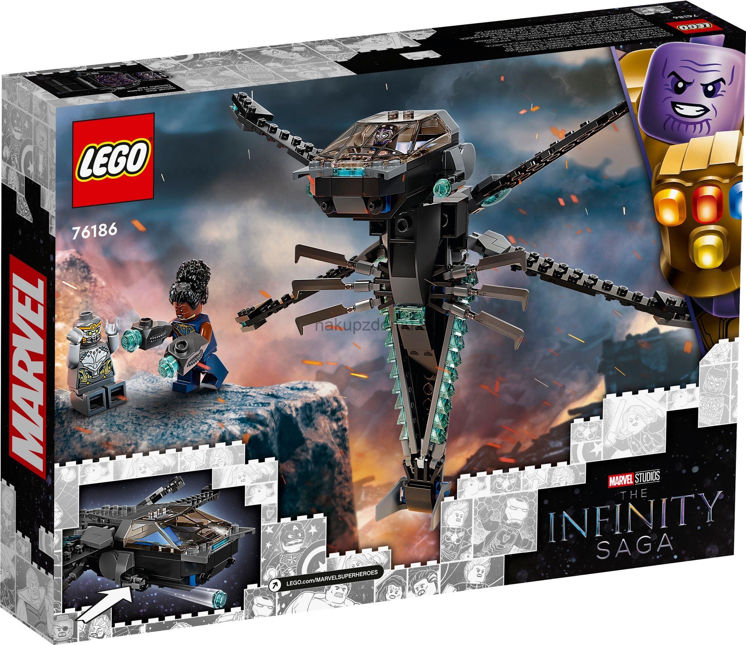 LEGO Super Heroes 76186 Black Panther a dračí letoun
