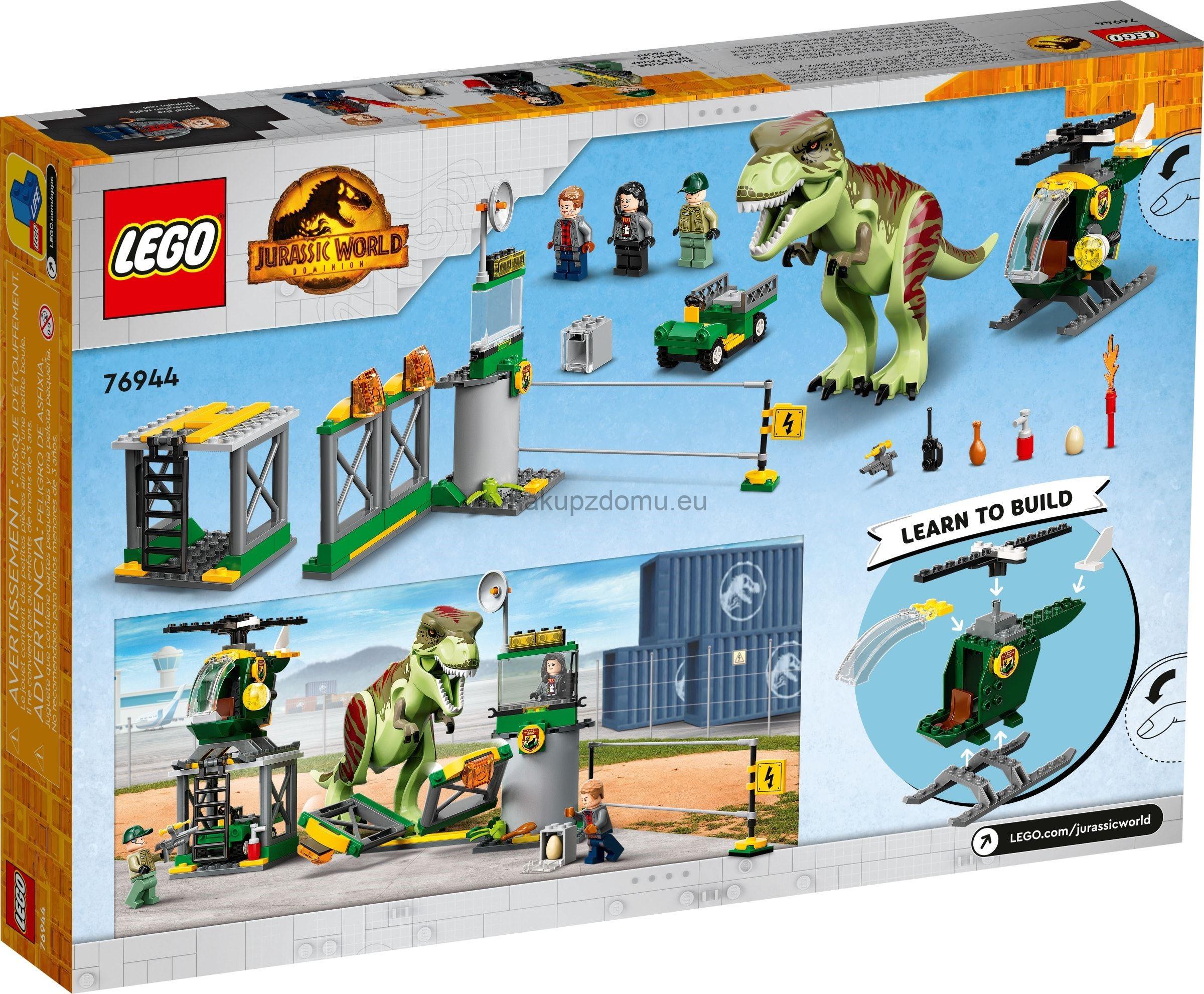 LEGO Jurassic World 76944 Útěk T-rexe
